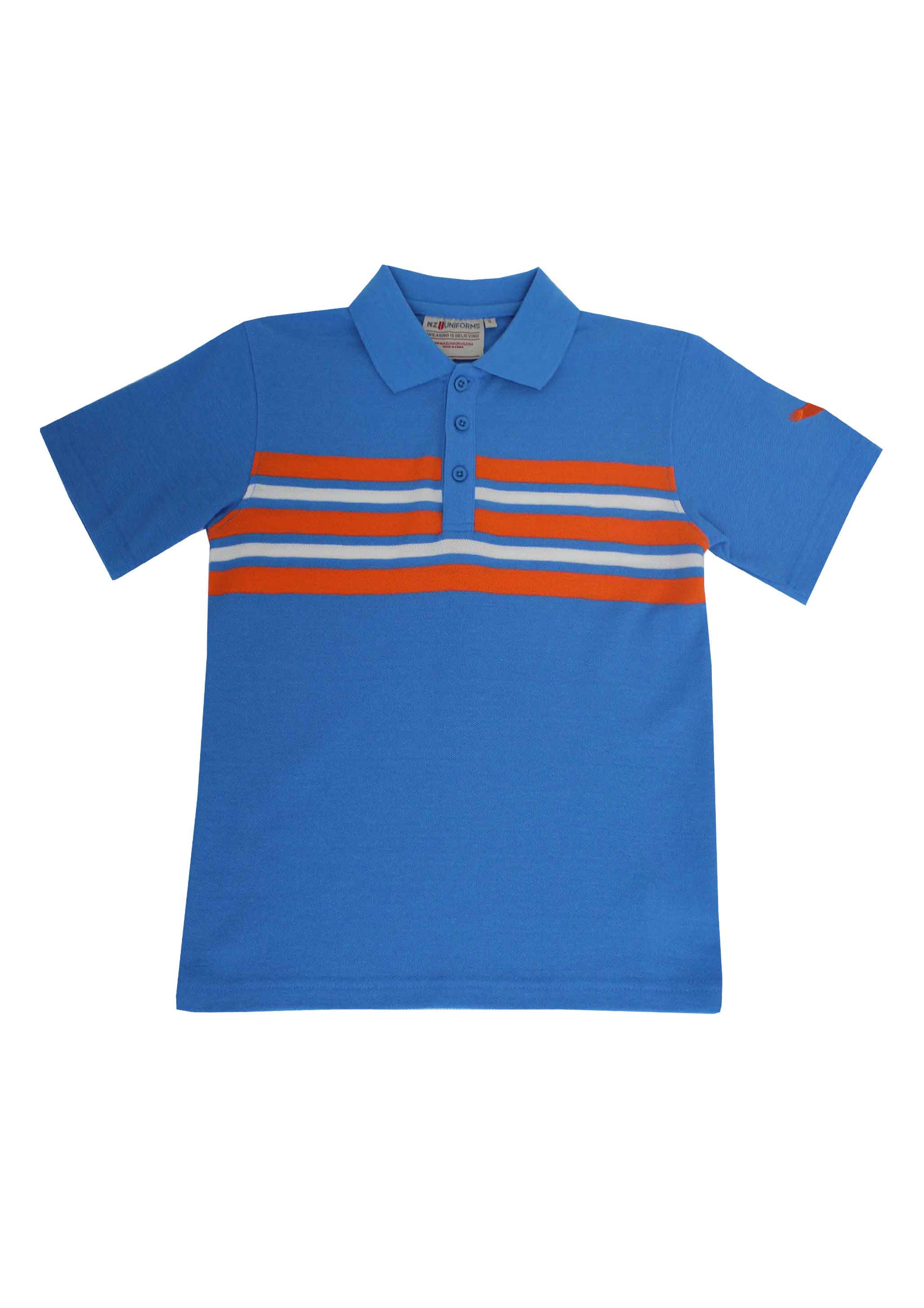 Rototuna Junior Polo Blue/Orange/White | Rototuna High Schools